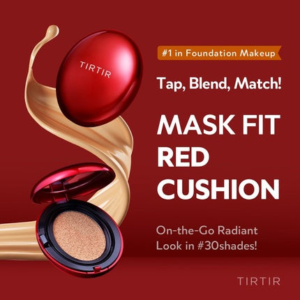 Tirtir Mask Fit Red Cushion Foundation - Full Coverage, Weightless, Skin Fit