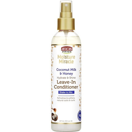 African Pride Moisture Miracle Coconut Milk & Honey Leave-In Conditioner 8 oz