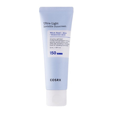 Cosrx Ultra Light Invisible Sunscreen Spf 50 50 Ml Moisturizing Skin Cream For Tanning