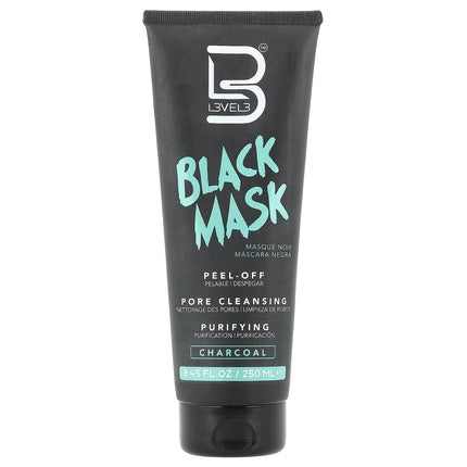 L3vel3 Level 3 Black Mask Charcoal - 8.45 Fl Oz 250 Ml