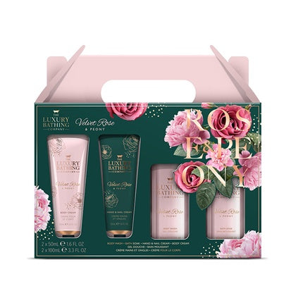 Grace Cole Gift Set Of Moisturizing Body Care Rose Peony - 4 Pieces