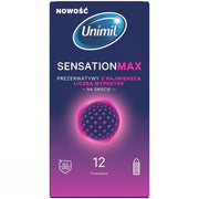 Unimil Sensation Max Condoms With The Highest Number Of Nubs - 12 Pieces