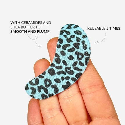 Talika Eye Therapy Patch Instant Wrinkle Smoothing Reduces Puffiness Mask For Puffy Eyes Reusable 5 times Limited Edition Leopard Print