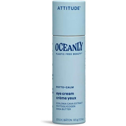 ATTITUDE Oceanly Eye Cream Stick EWG Verified Plant and Mineral-Based Ingredients Vegan Skin Care Products PHYTO CALM Unscented 8.5 grams