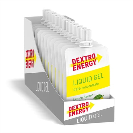 Dextro Energy Lemon Caffeine Liquid Gel Non-Sticky High Carb 28g