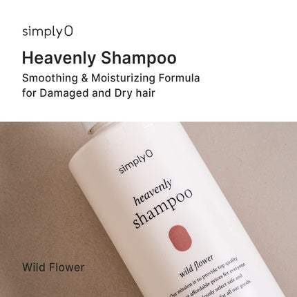 Heavenly Shampoo Wild Flower Argan Oil for Dry and Damaged Hair Paraben-Free