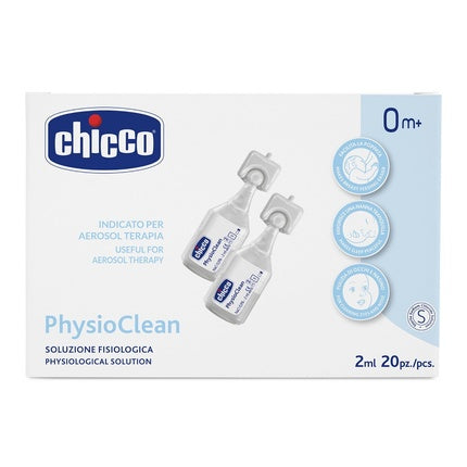Chicco Physio Clean Isotonic Solution Of Physiological Saline 20x2ml