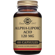 Solgar Alpha-Lipoic Acid 120mg Vegetable Capsules - Fatty Acid Health Supplement