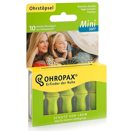 Ohropax Soft Mini Foam Earplugs - Pack of 10