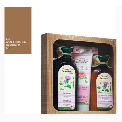 Green Pharmacy Anti-Hair Loss Shampoo Conditioner Lips Hand 1L