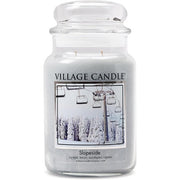 Village Candle Slopeside Large Glass Apothecary Scented Jar Candle 21.25 oz