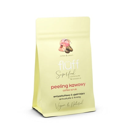 Fluff Coffee Scrub Body Peeling Firming & Anti-Cellulite Peach 100g