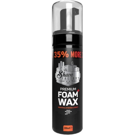 The Shave Factory Foam Wax with Keratin for Strong Curls 200ml 6.76 Fl. Oz