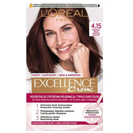 L'Oreal Excellence Creme Hair Color 4.15 Dark Brown