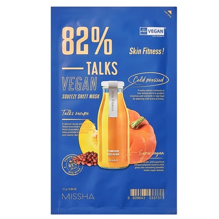 Talks Vegan Squeeze Sheet Mask - Skin Fitness, 27g