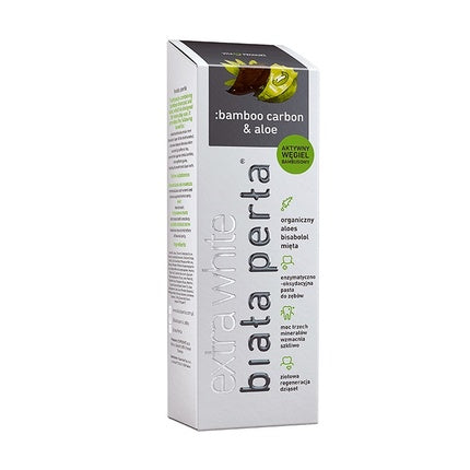 Biaa Pera Extra White Whitening Toothpaste Bamboo Carbon & Aloe 75ml