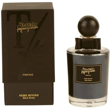 TEATRO FRAGRANZE UNICHE Firenze Nero Divino Home Fragrance 500ml with Sticks Made in Italy