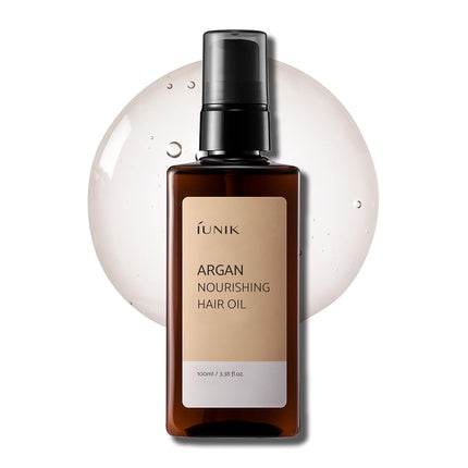 Iunik Argan 3.9% Hair Oil Serum Nourishing for Dry and Damaged Hair - Anti Frizz